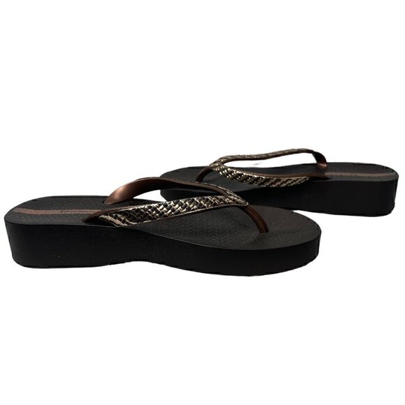 Ipanema Platform Brown Flip Flop Sandals size 9 - NWOB - Picture 3 of 11